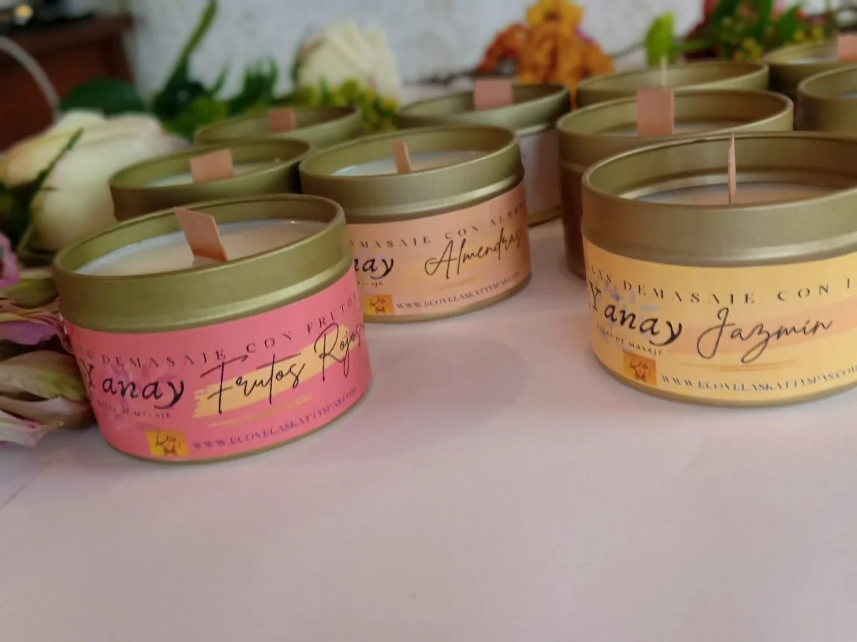 Velas de masaje Yanay de 100 gramos